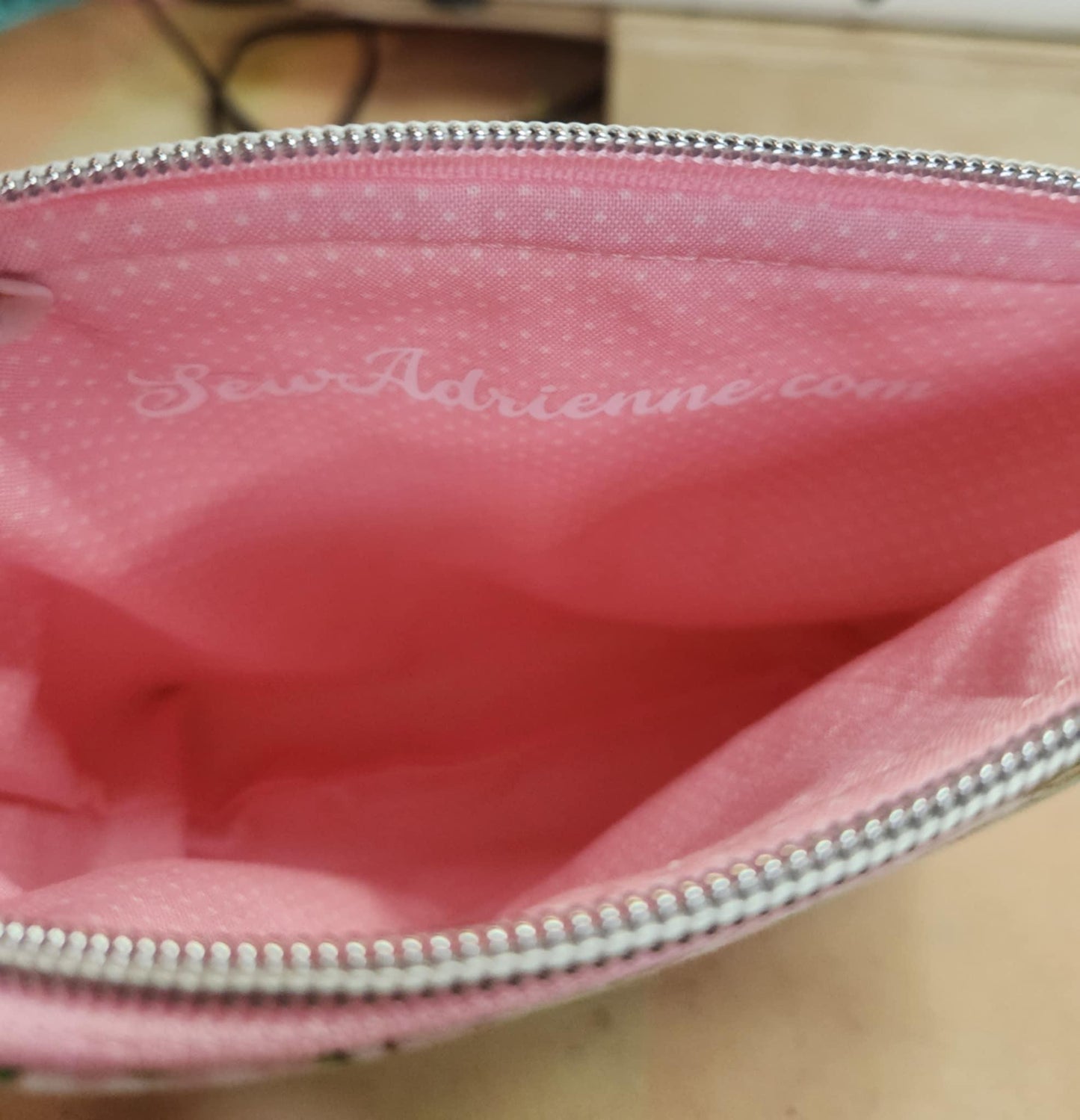 80's Lime Girl Squared Zipper Pouch Three Sizes