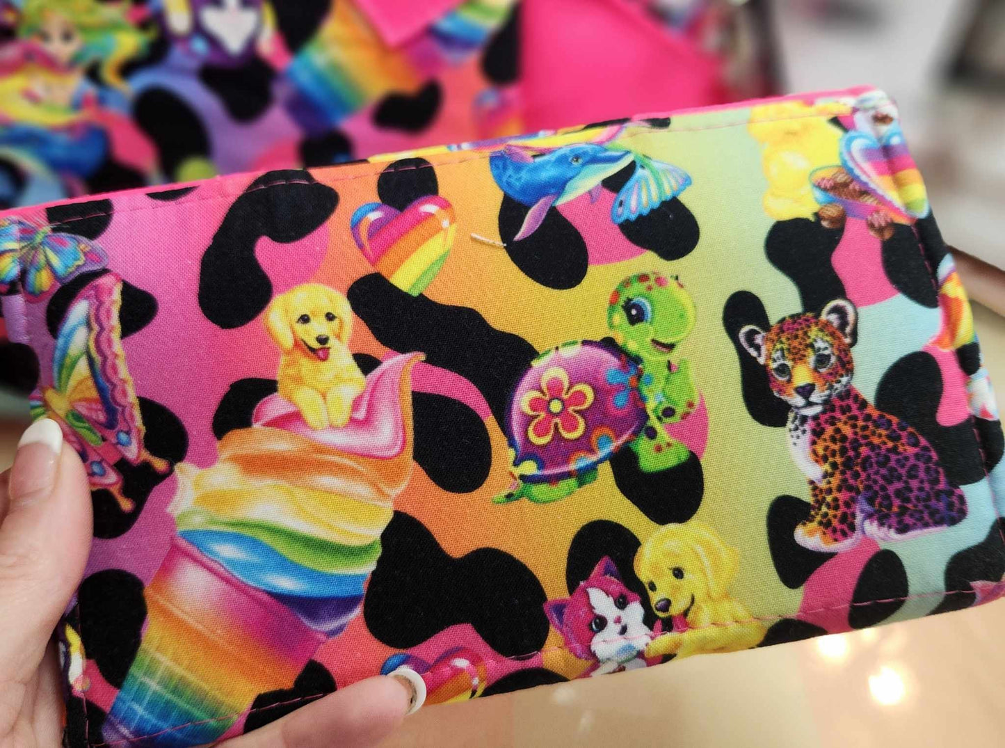 Rainbow Leopard Accordion Wallet