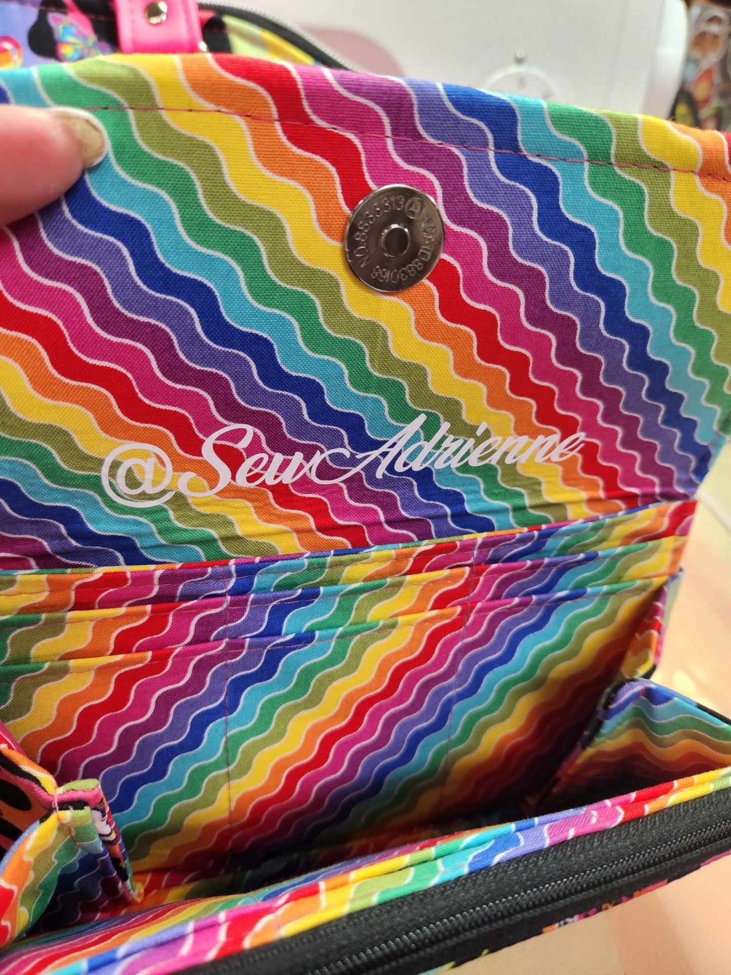 Rainbow Leopard Accordion Wallet