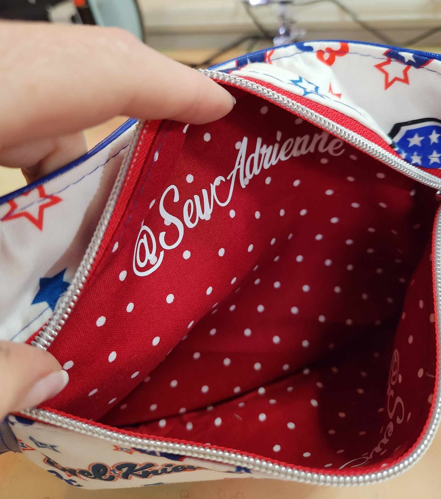 Patriotic Daredevil Fanny Pack, Hip Pack, Crossbody