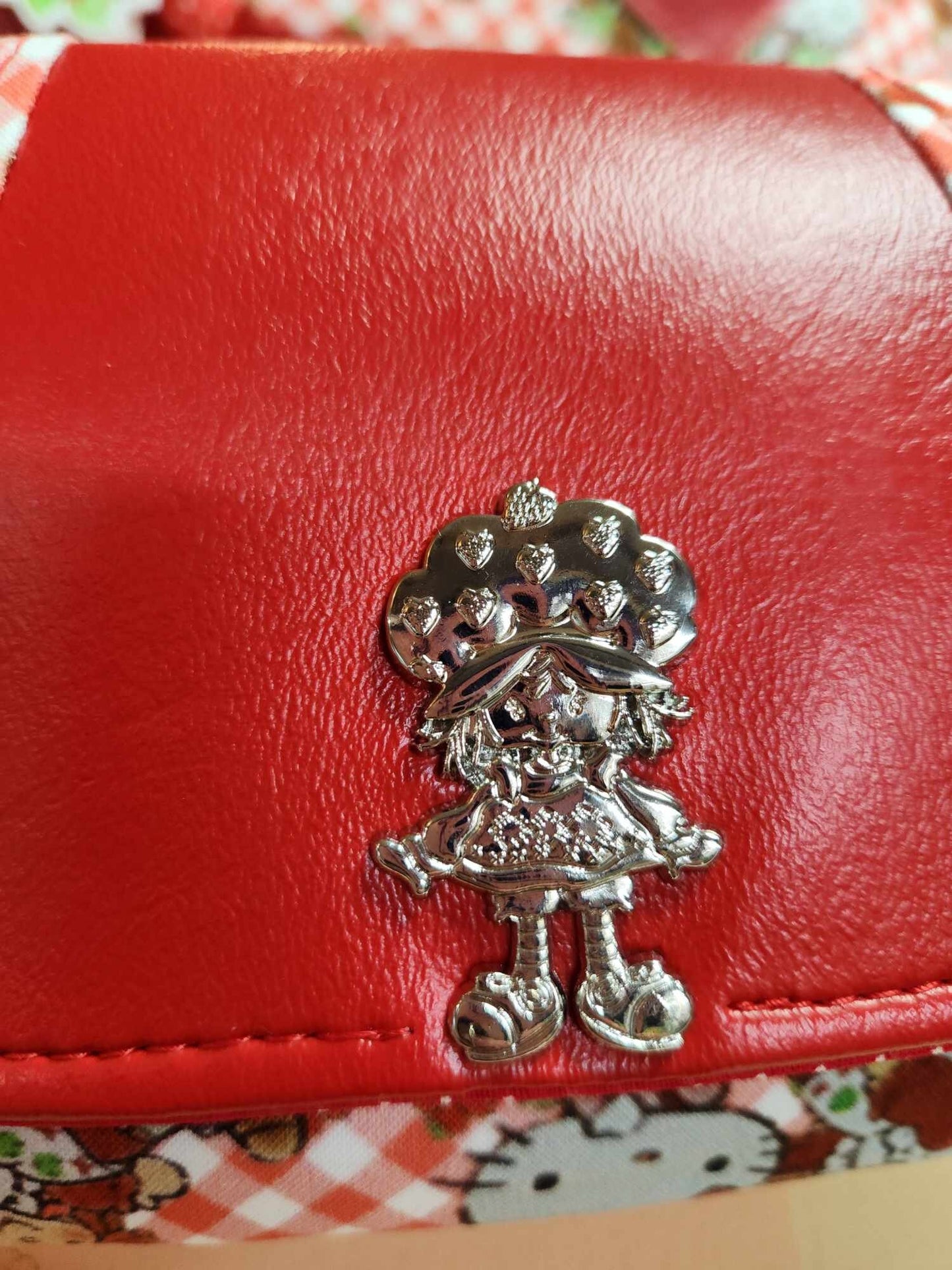 Strawberry Girl & Kitty Accordion Wallet