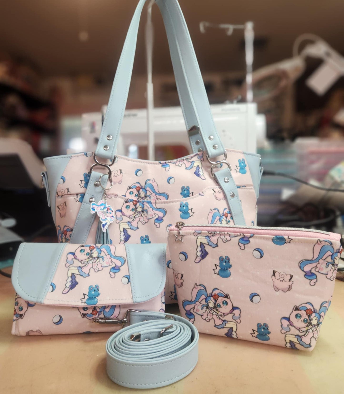 Hatsune Miku Pocket Monsters Large Handbag