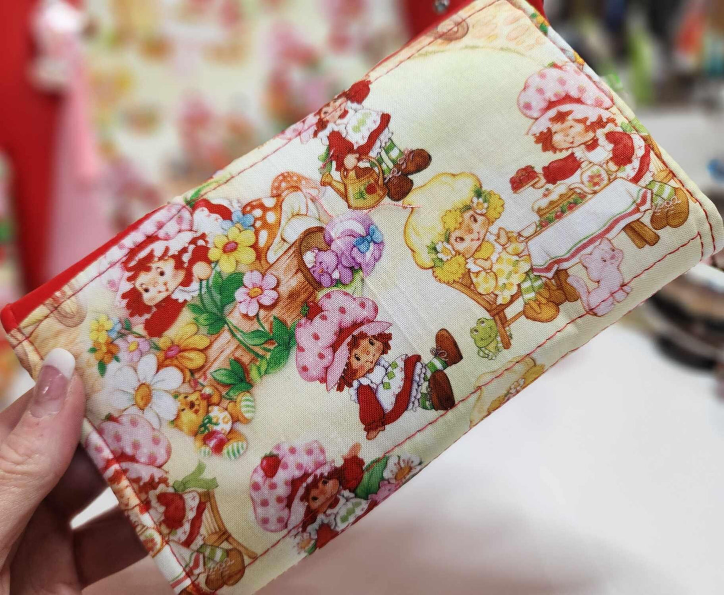 80's Strawberry Friends Accordion Wallet