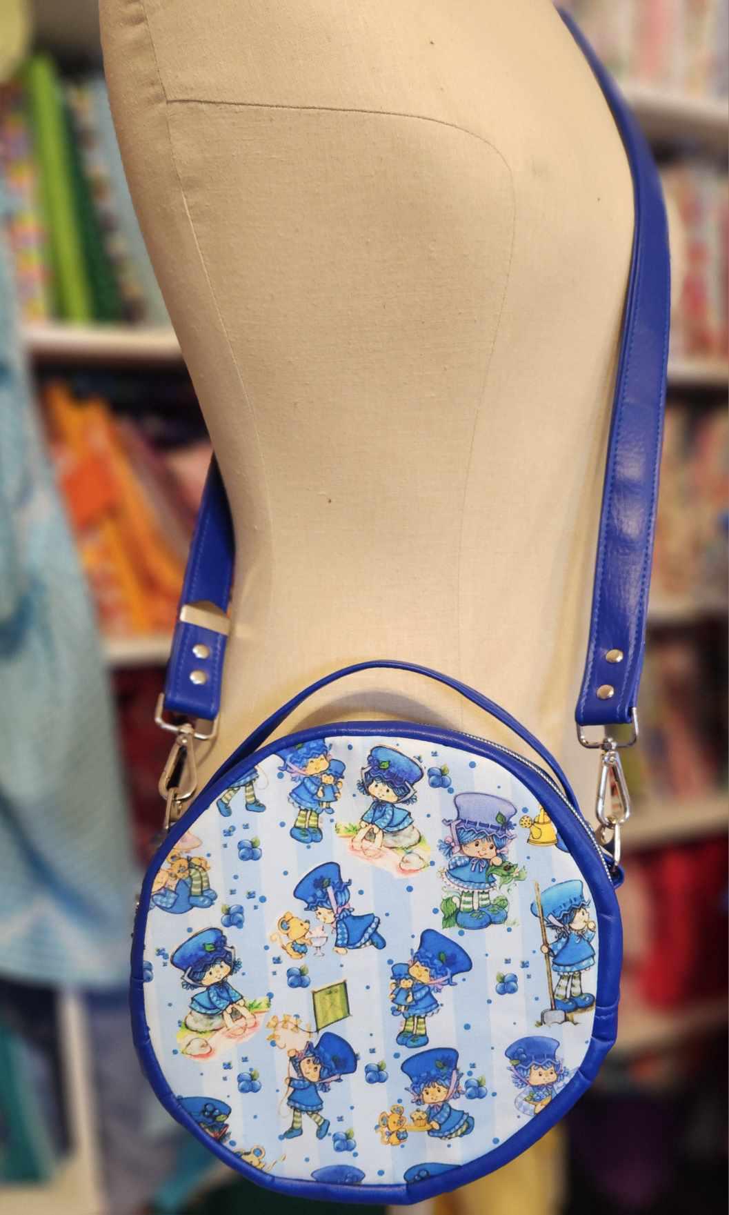 80's Blueberry Girl Circle Crossbody Bag