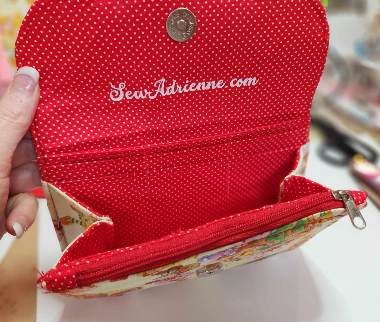 80's Strawberry Friends Accordion Wallet
