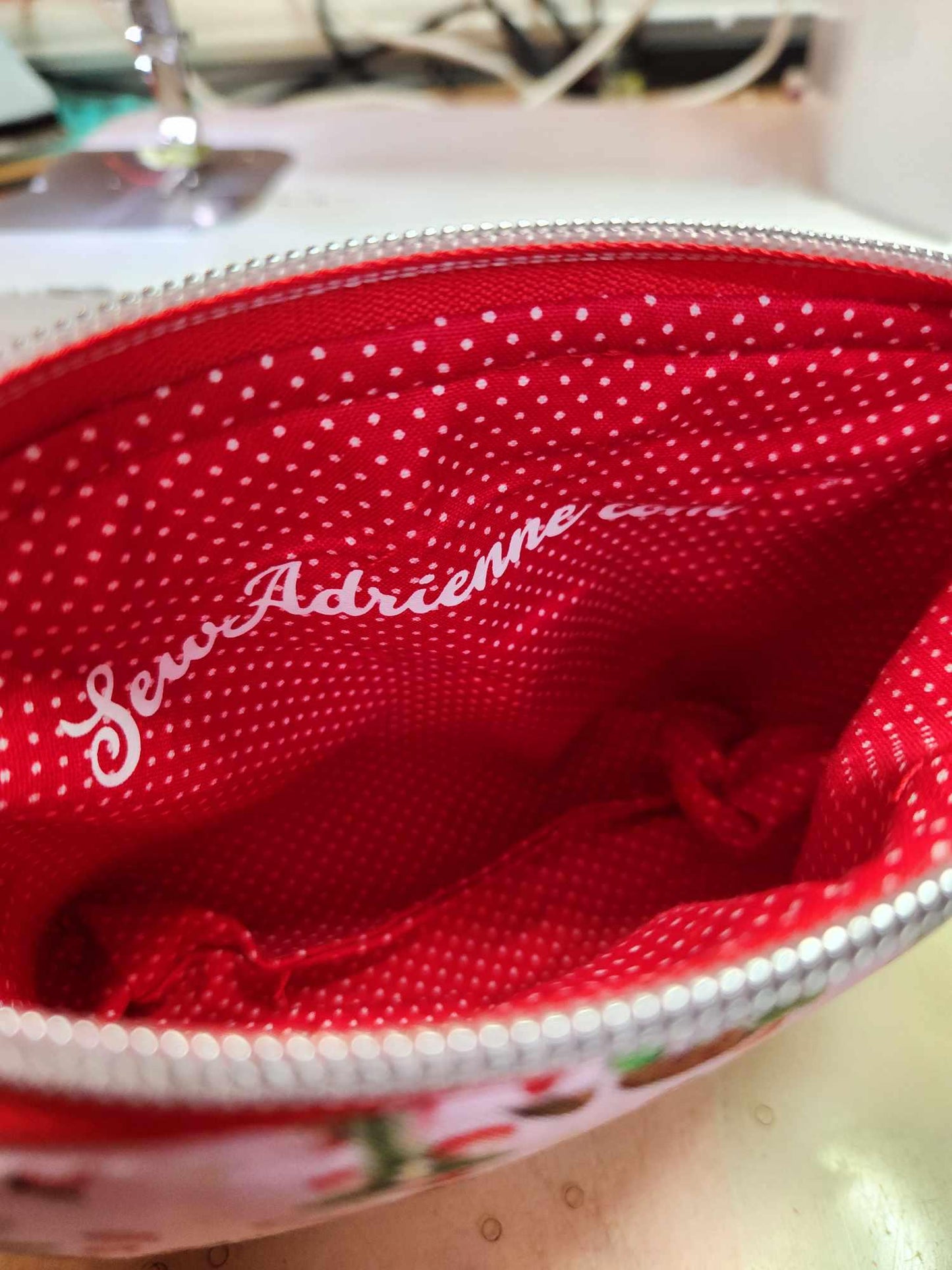 80's Strawberry Girl Squared Zipper Pouch Three Sizes