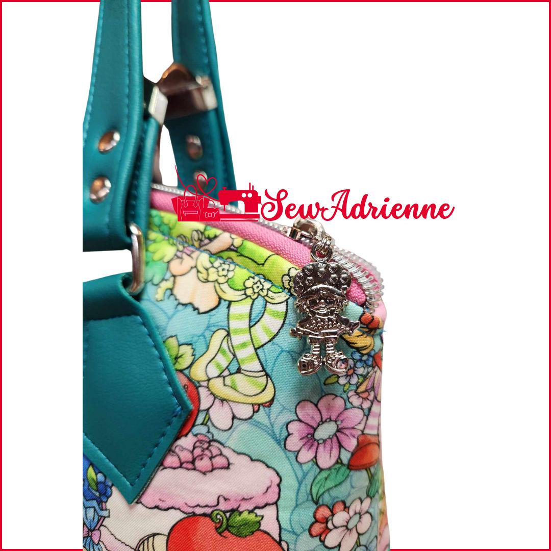 Scented Option! Strawberry Friends Teal Domed Handbag