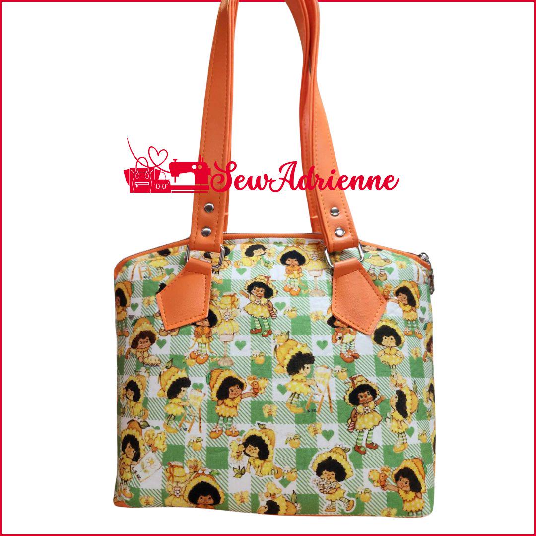 Scented Option! Orange Blossom, Strawberry Shortcake Friend, Domed Handbag, Shoulder Bag, Gift, Purse, 80's Cartoon, SewAdrienneY