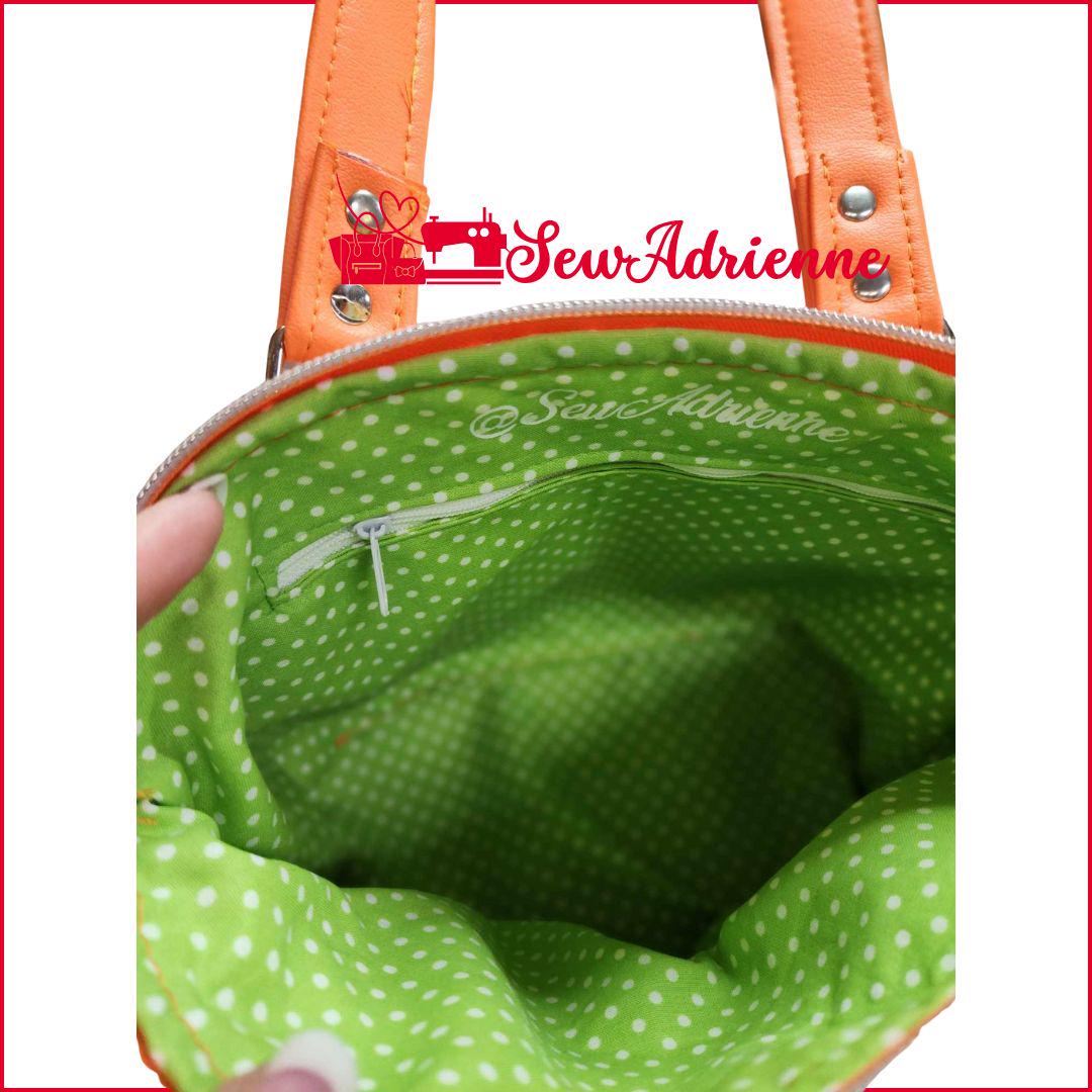 Scented Option! Orange Blossom, Strawberry Shortcake Friend, Domed Handbag, Shoulder Bag, Gift, Purse, 80's Cartoon, SewAdrienneY