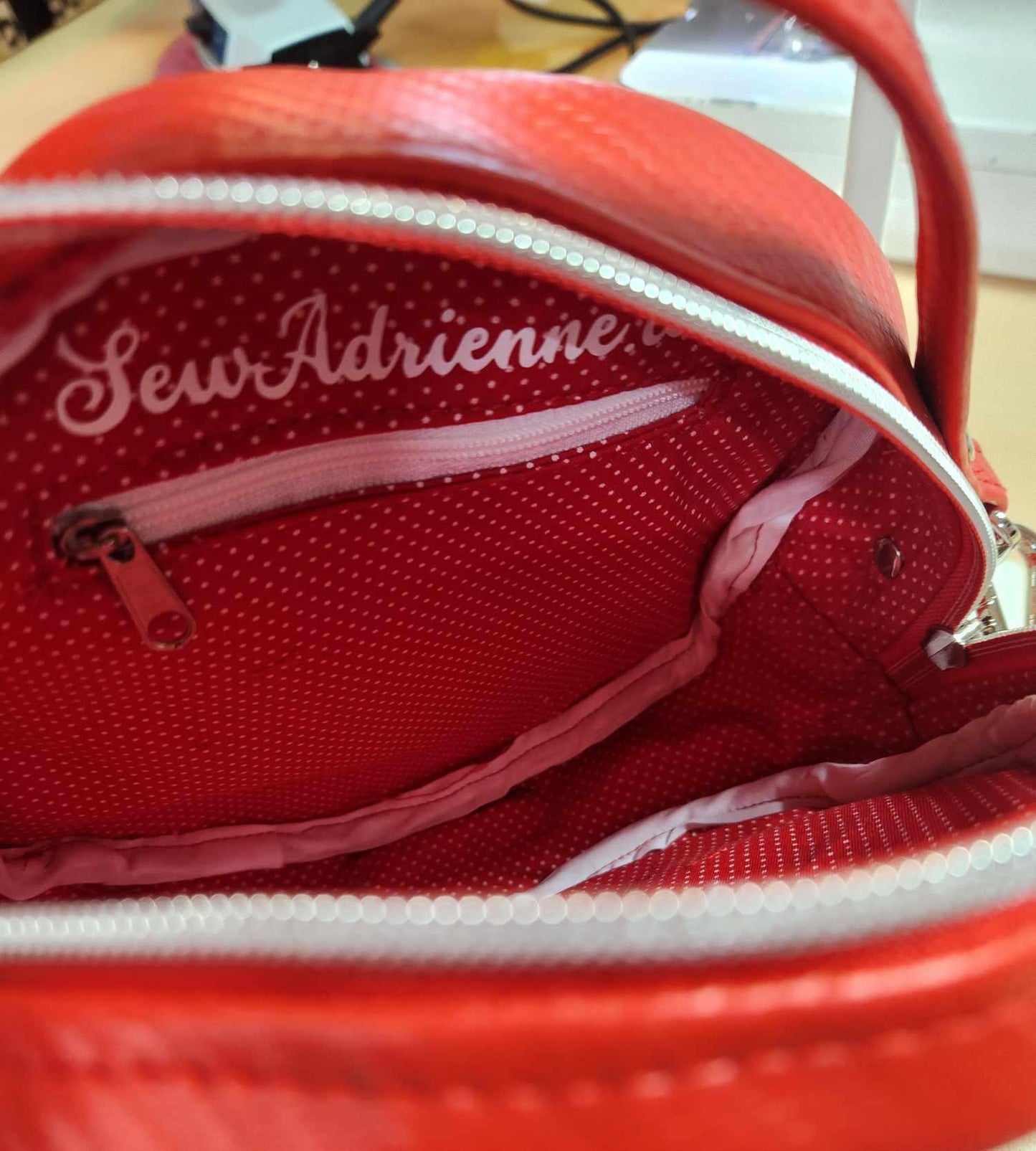 80's Strawberry Girl Faces Circle Crossbody Bag