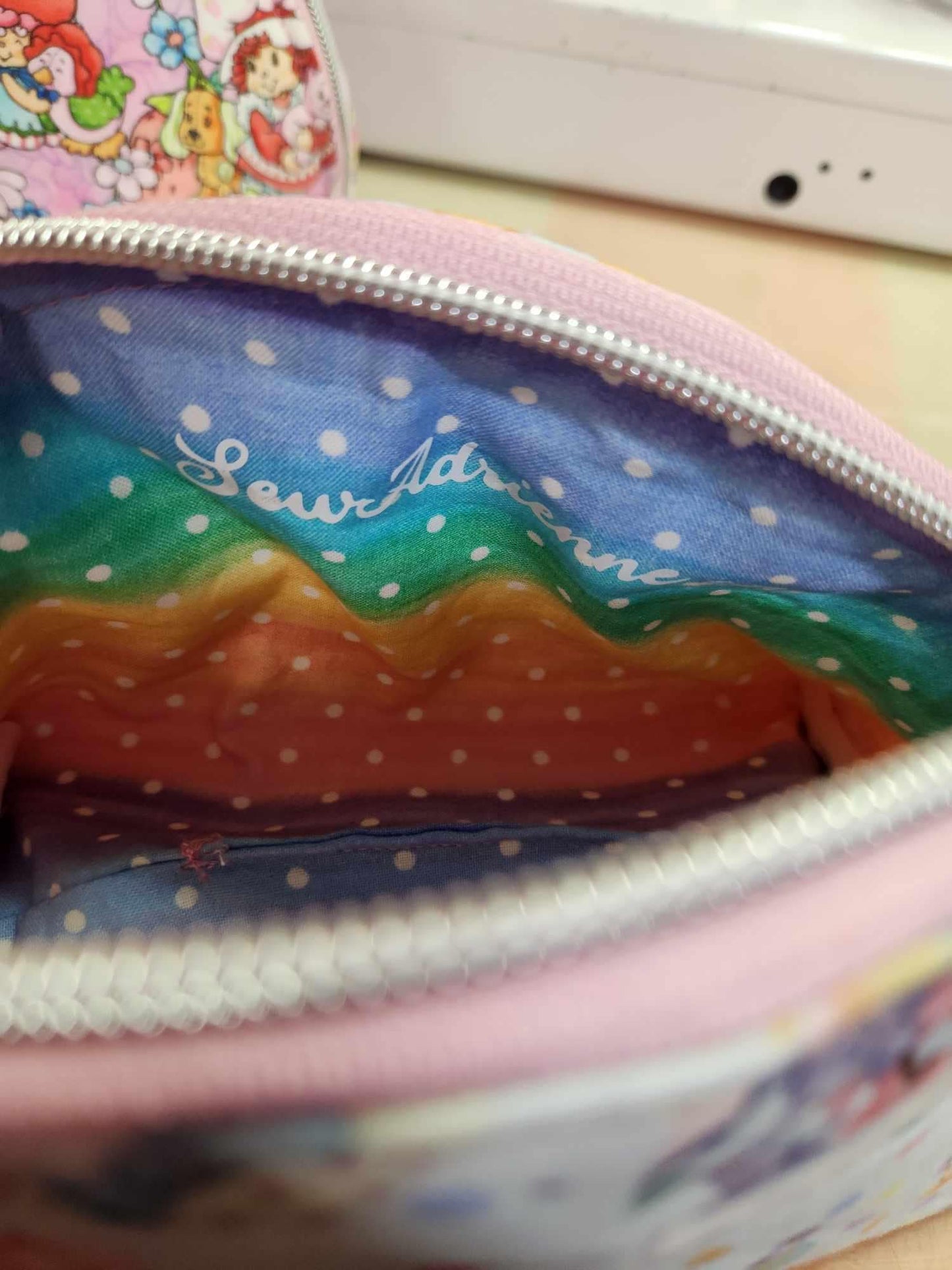80's Caring Bears Taco Half Moon Zipper Pouch Two Sizes