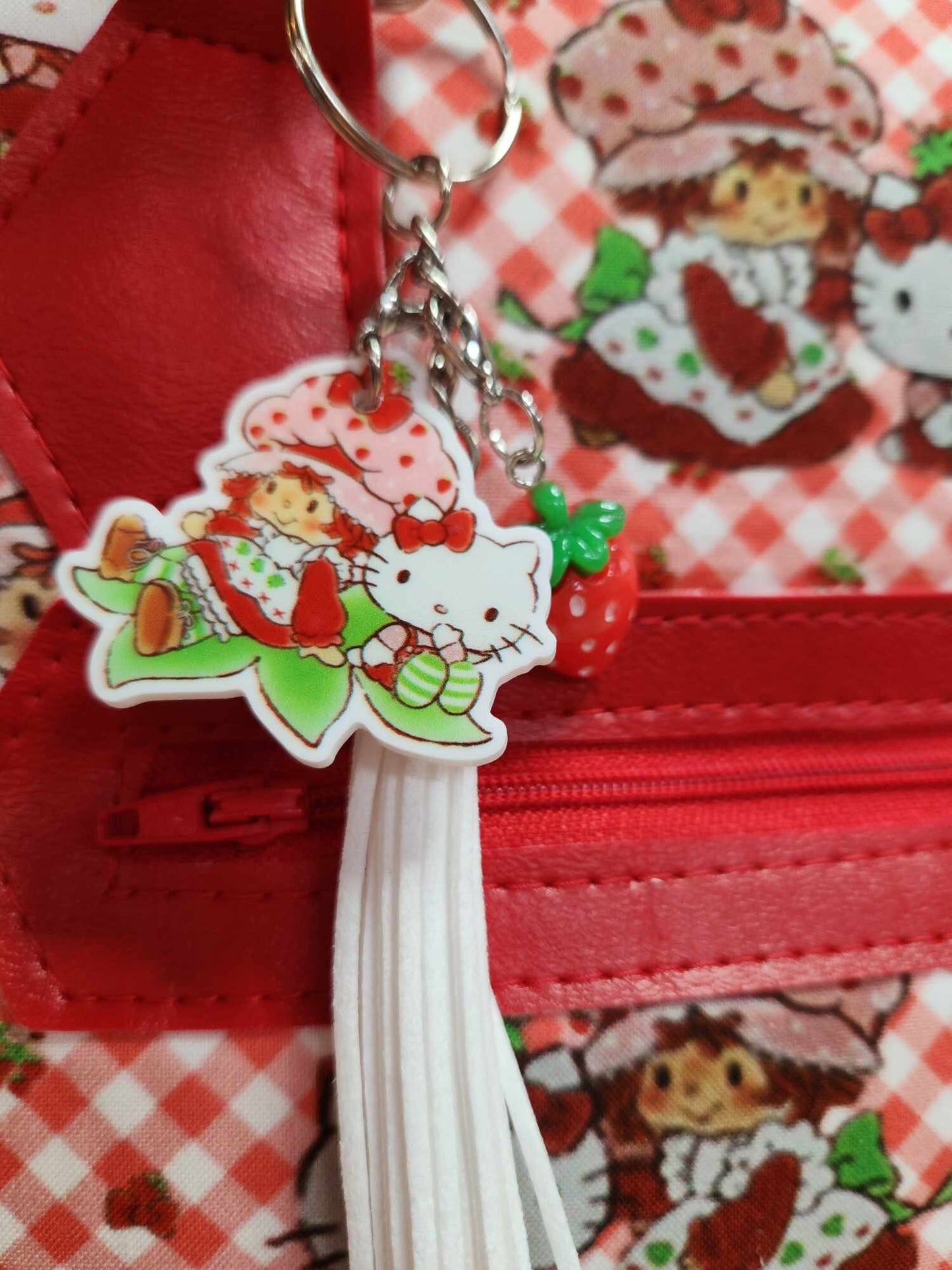 Scented Option! 80's Strawberry Girl & Kitty Domed Handbag