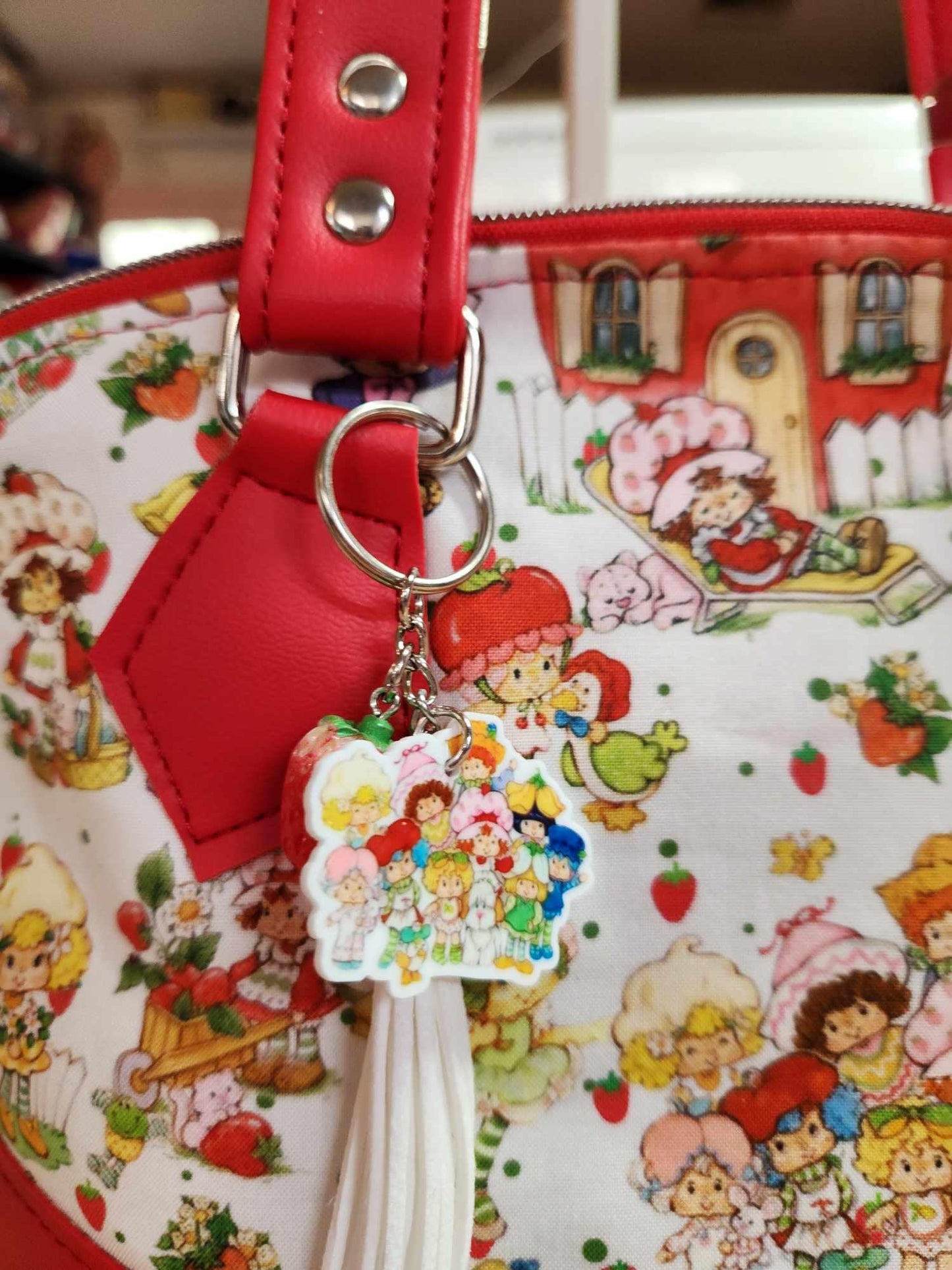 Scented Option! Strawberry Friends Domed Handbag