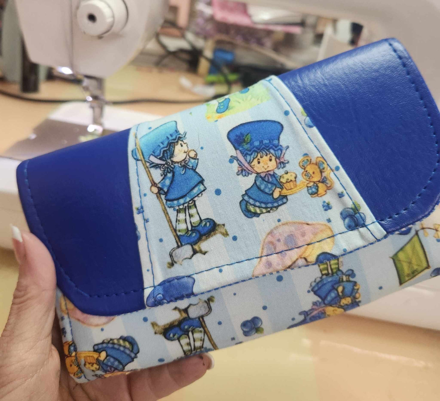 80's Blueberry Girl Accordion Wallet