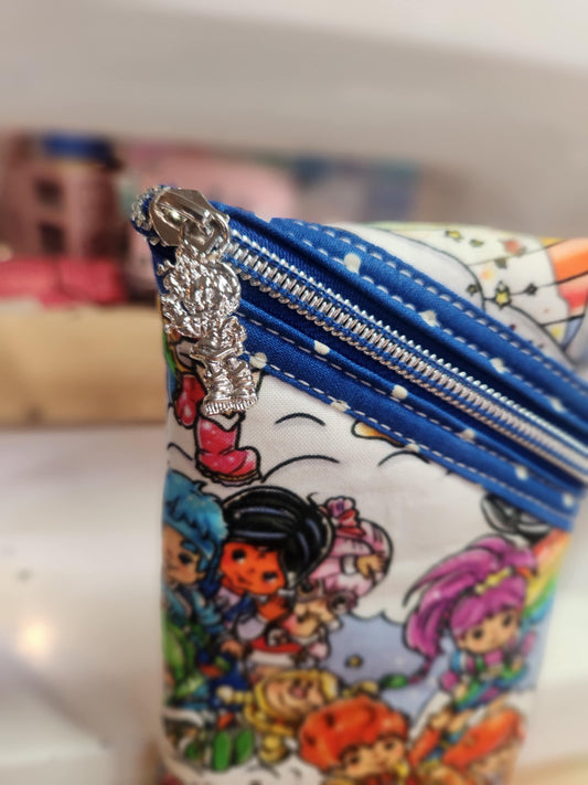 80's Rainbow Friends Diagonal Zippered Pouch for E-Readers, Tablets, iPads, Sunglasses (Copy)