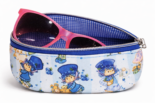 80's Blueberry Girl Zippered Sunglasses Glasses Case
