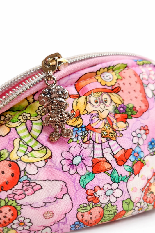 80's Strawberry Girl & Friends Taco Half Moon Zipper Pouch Two Sizes