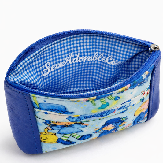 80's Blueberry Girl Zip-Up Cardholder