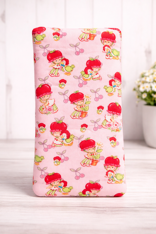 80's Cherry Girl Diagonal Zippered Pouch for E-Readers, Tablets, iPads, Sunglasses, Etc