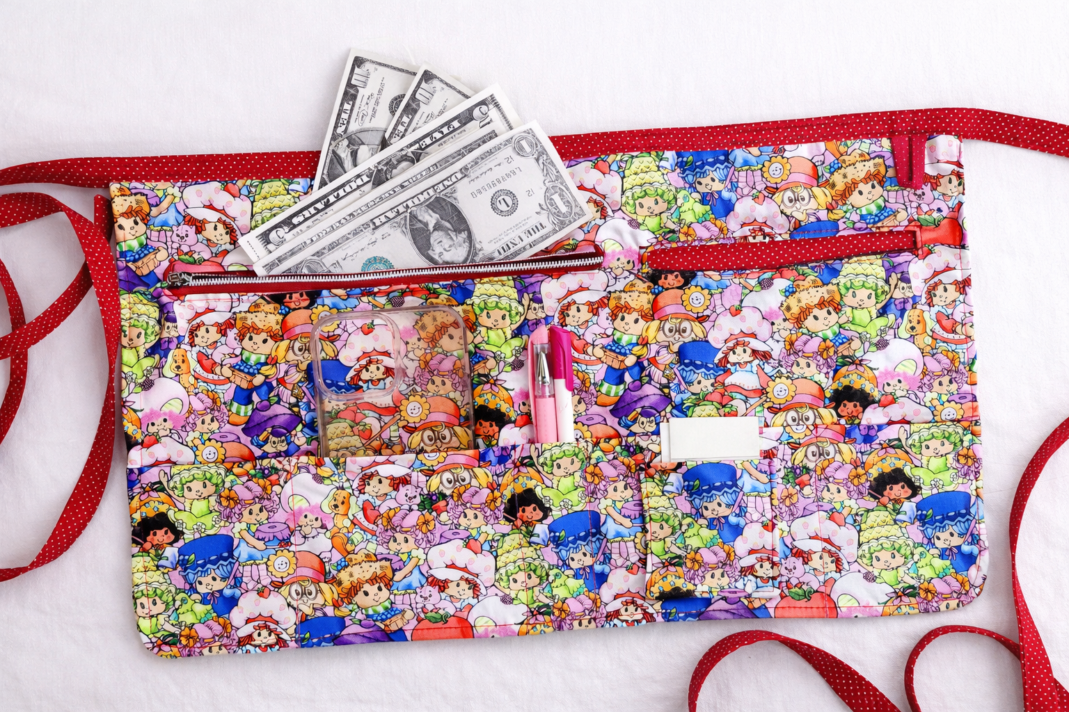 80's Strawberry Friends Vendor, Teacher, Wait Staff Apron