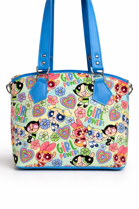 Girl Power Puff Domed Handbag
