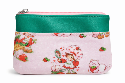 80's Strawberry Girl Zip-Up Cardholder