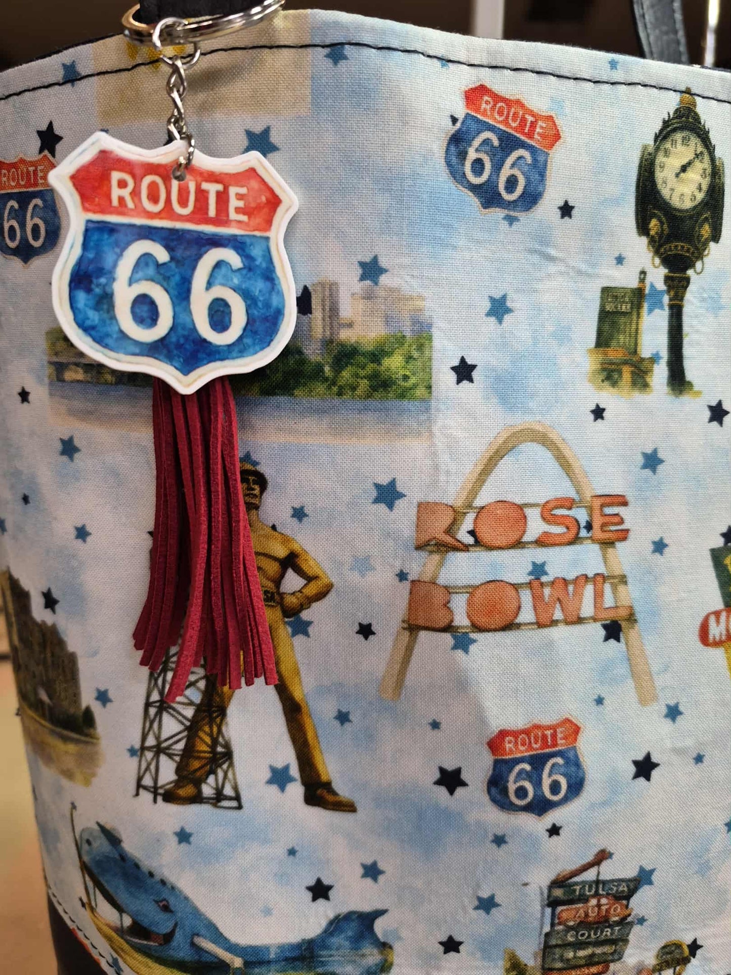 Route 66 Tulsa Icons Simple Tote Bag