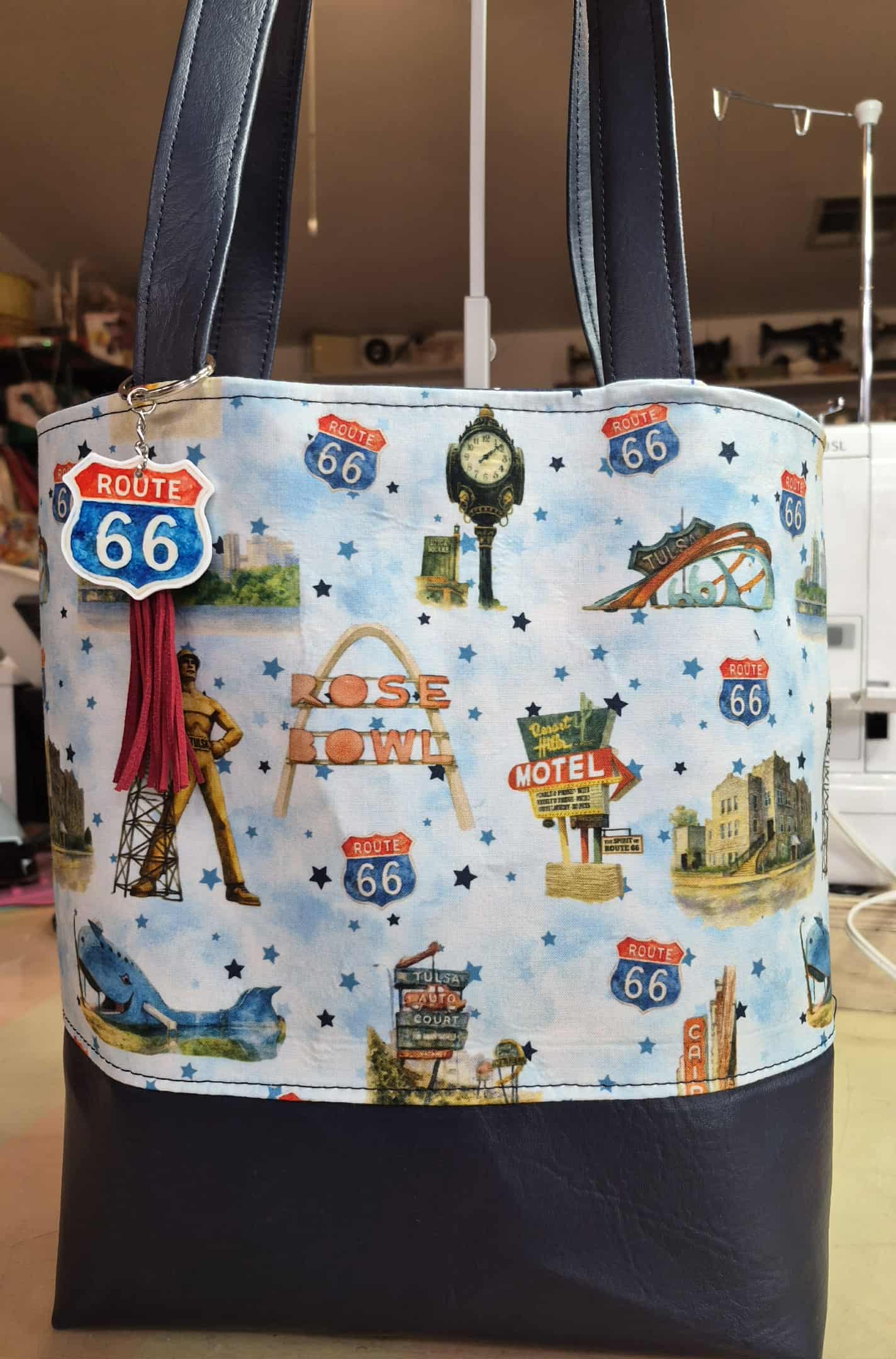Route 66 Tulsa Icons Simple Tote Bag