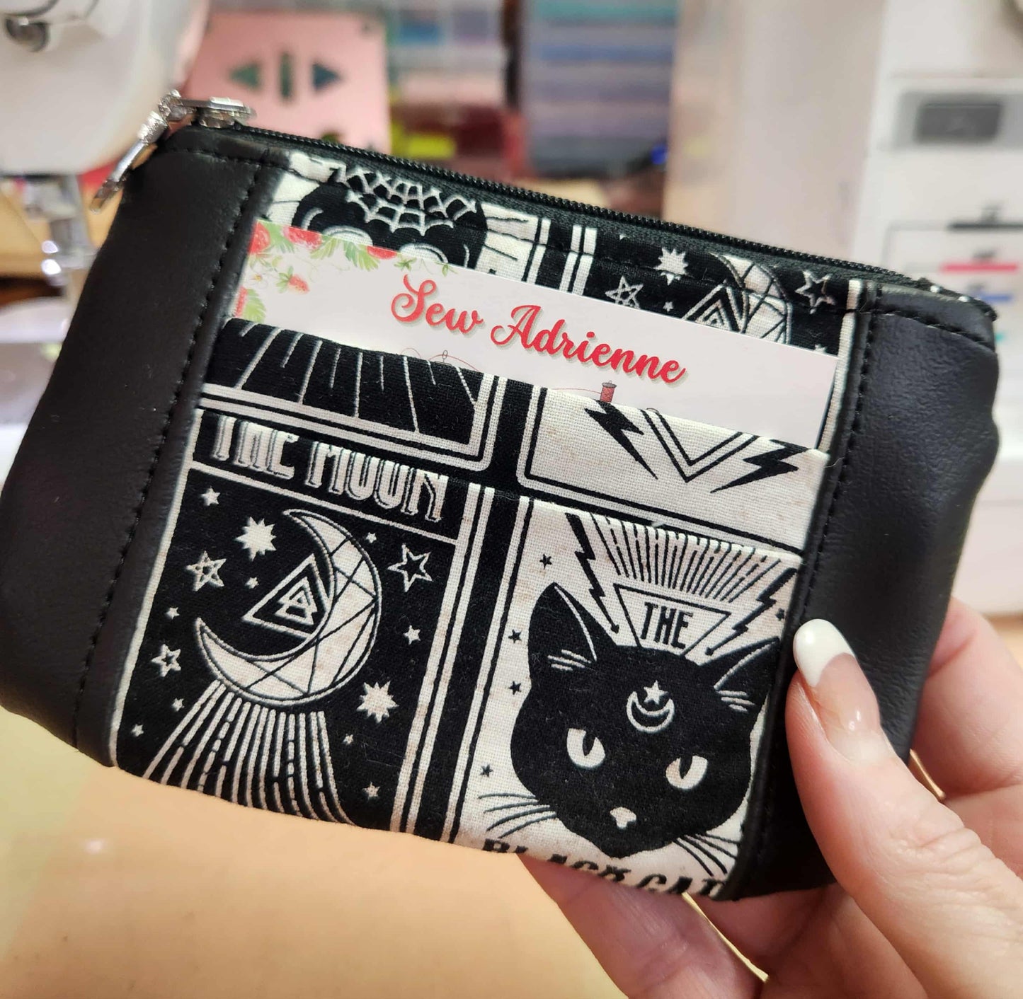 Spooky Tarot Card Zip-Up Cardholder