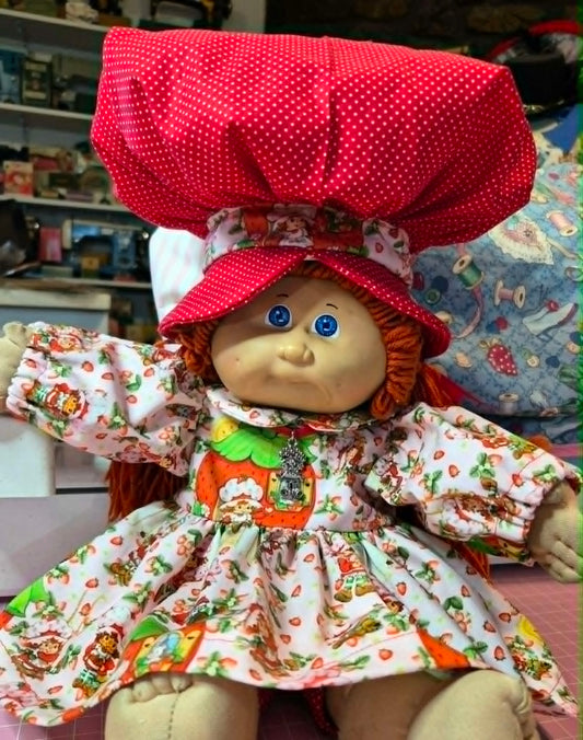 READY TO SHIP! 80's Strawberry Girl Cabbage Patch Kids Dress Set