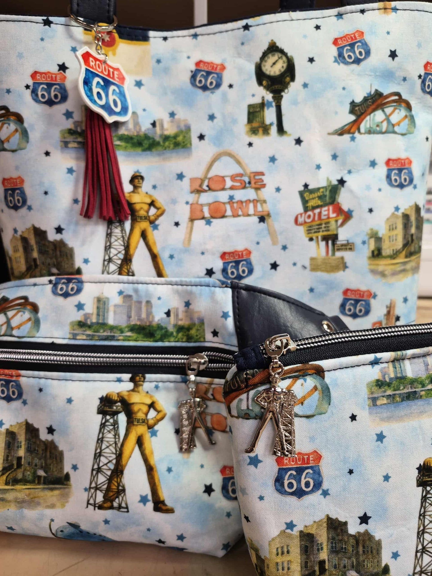 Route 66 Tulsa Icons Fanny Pack Sling Pack