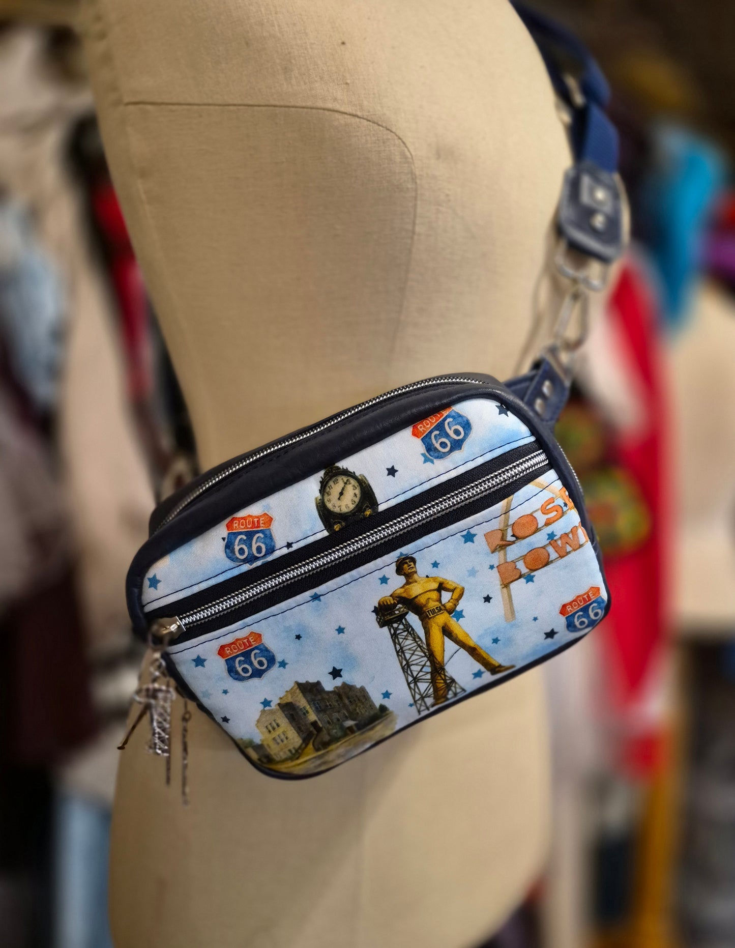 Route 66 Tulsa Icons Sling Pack, Fanny Pack, Hip Pack
