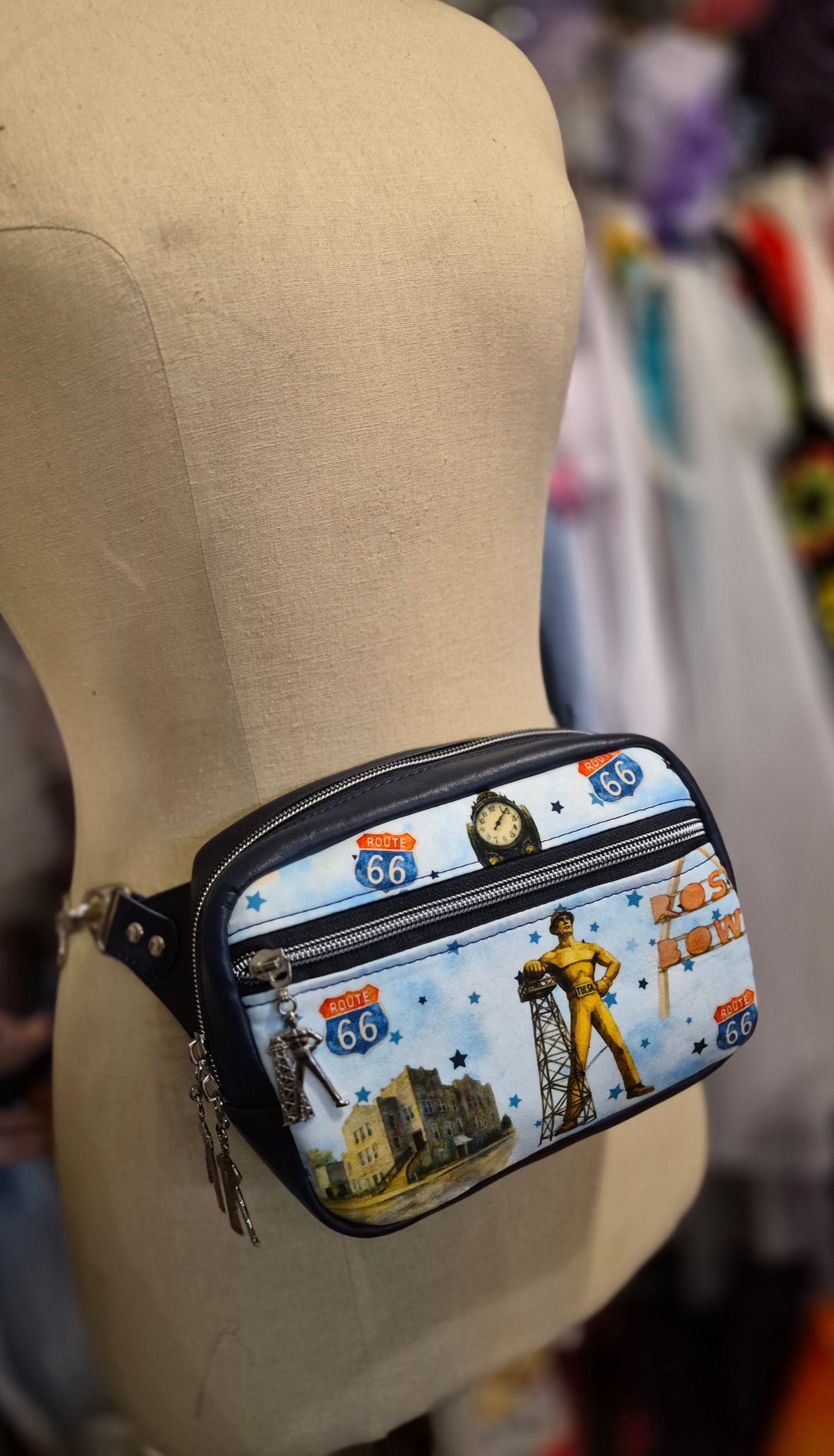 Route 66 Tulsa Icons Sling Pack, Fanny Pack, Hip Pack