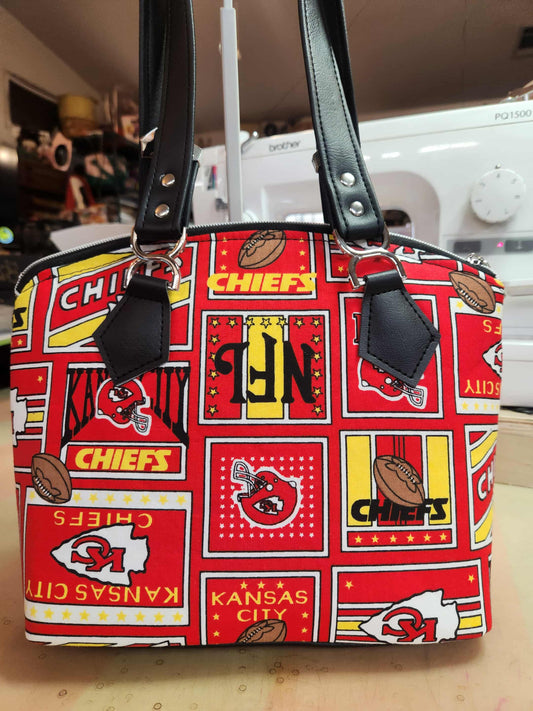 KC Chiefs Football Domed Handbag