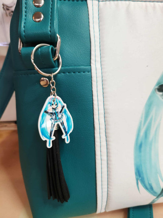 Hatsune Miku, Anime, Maker Hikoshiki, Hatsune Mix, Sublimation, Crossbody Bag, Custom Handmade to order, Christmas gift , SewAdrienneY