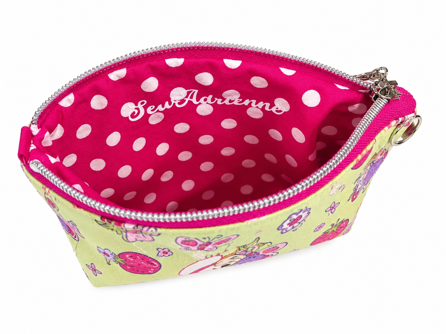 2003 Strawberry Girl Squared Zipper Pouch Two Sizes