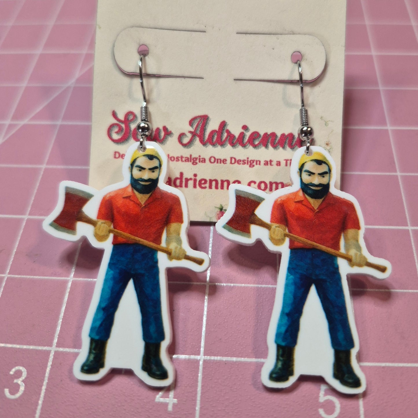 Buck Atoms Land of the Giants Route 66 Earrings