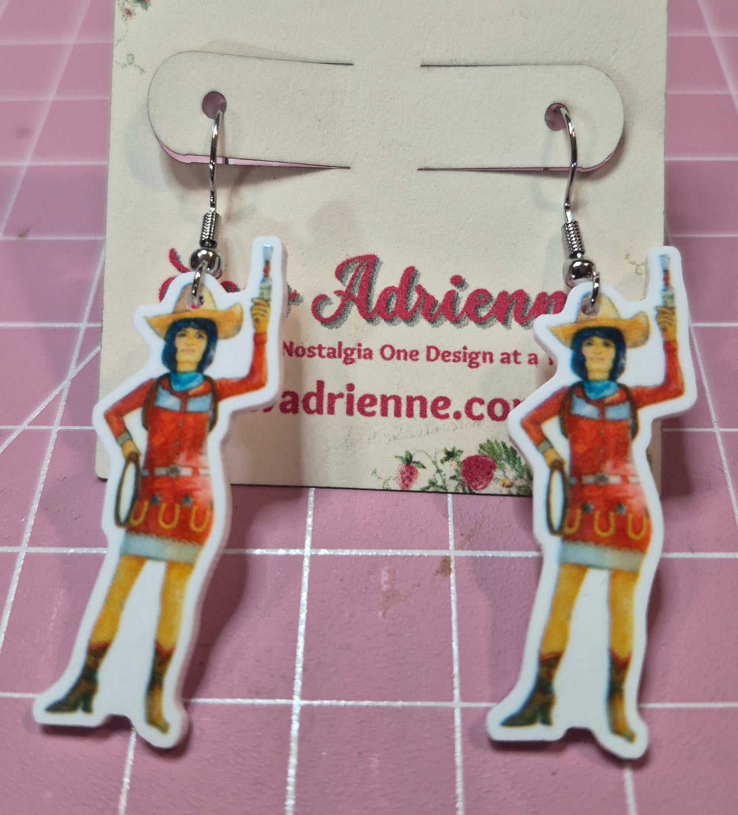Buck Atoms Land of the Giants Route 66 Earrings