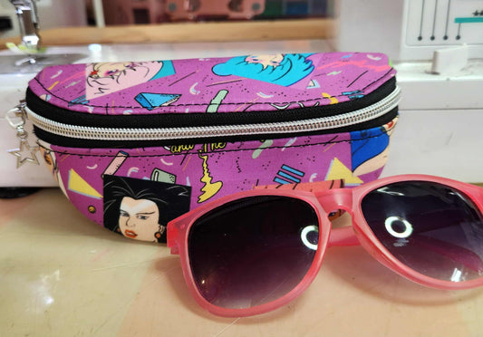 80's Jem & The Holograms Zippered Sunglasses Glasses Case