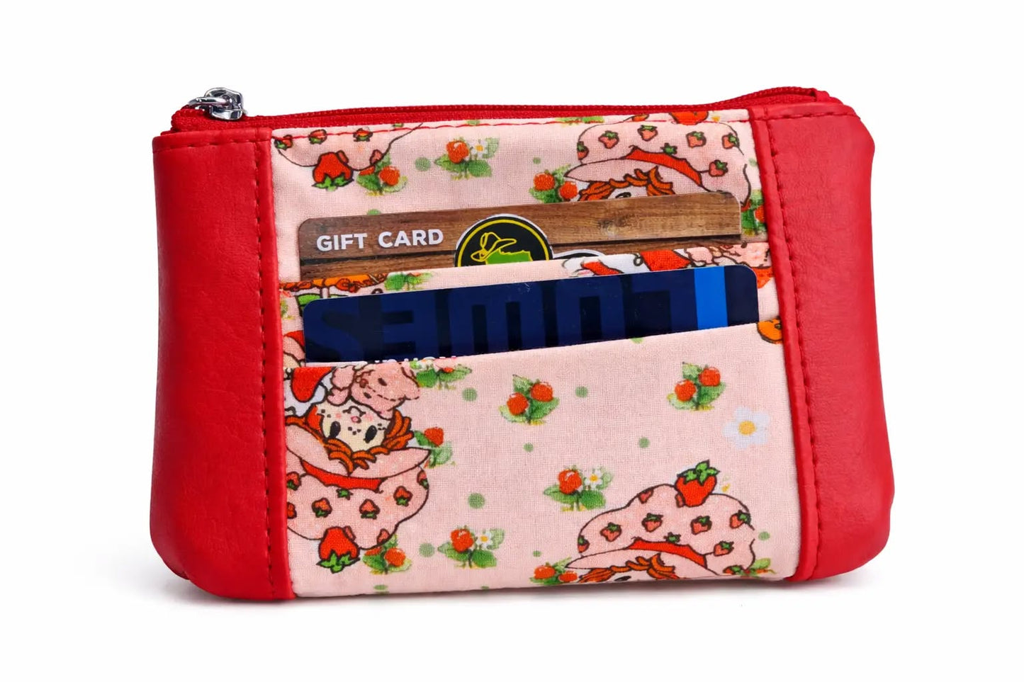 Originial 1978 Drawing Strawberry Girl Collab with Creator Muriel J. Fahrion Zip-Up Cardholder