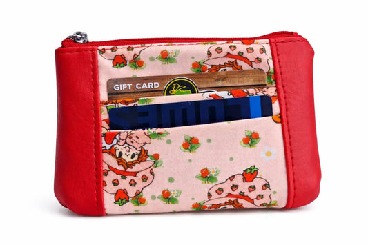 Originial 1978 Drawing Strawberry Girl Collab with Creator Muriel J. Fahrion Zip-Up Cardholder