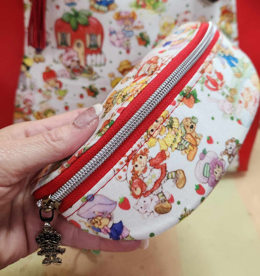 80's Strawberry Girl Zippered Sunglasses Glasses Case