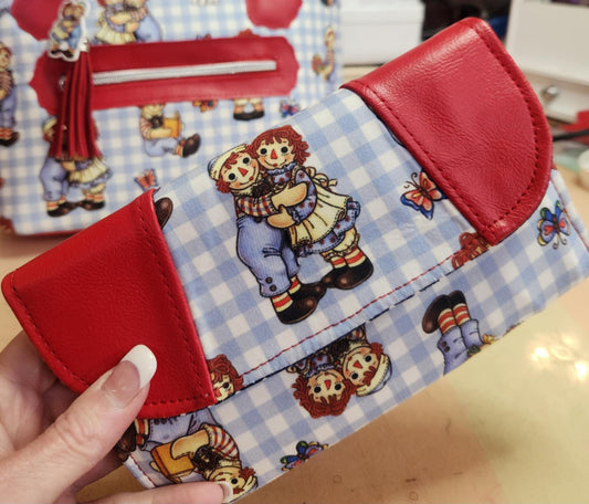 Raggedy Ann & Andy Rag Doll Accordion Wallet