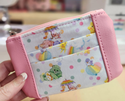 80's Caring Bears Zip-Up Cardholder