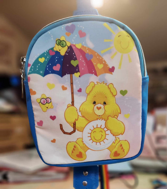 Caring Bears Sublimated Small Backpack Crossbody