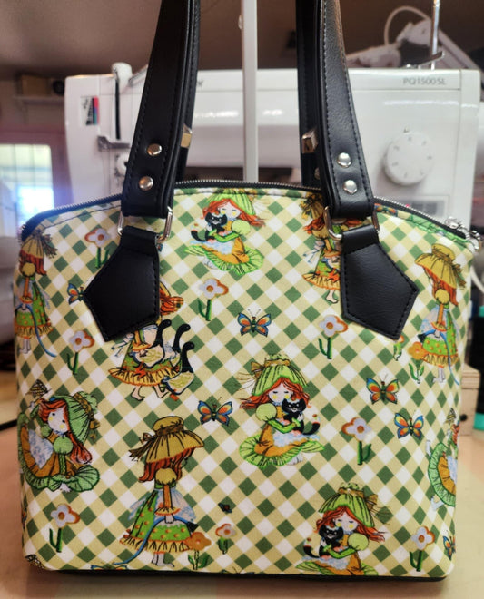 Katie's Patchwork Vintage Sears Domed Handbag