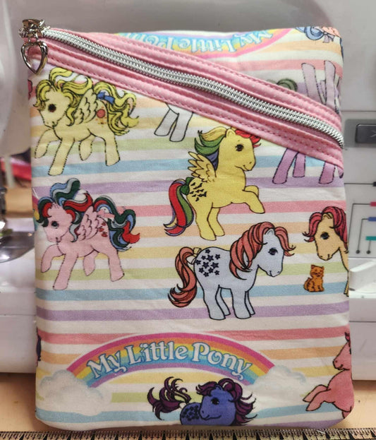 Classic My Pony G1  Diagonal Zippered Pouch for E-Readers, Tablets, iPads, & Sunglasses