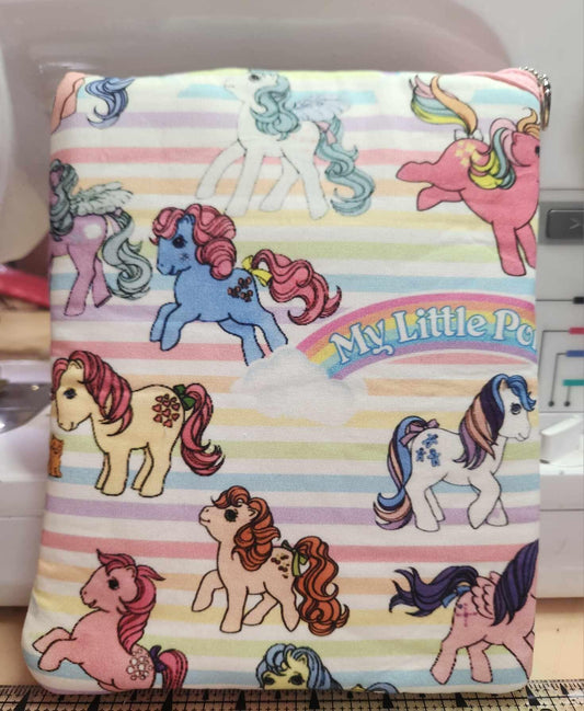 Classic My Pony G1  Diagonal Zippered Pouch for E-Readers, Tablets, iPads, & Sunglasses