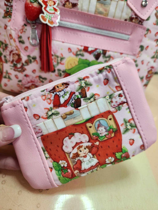 80's Strawberry Girl Zip-Up Cardholder