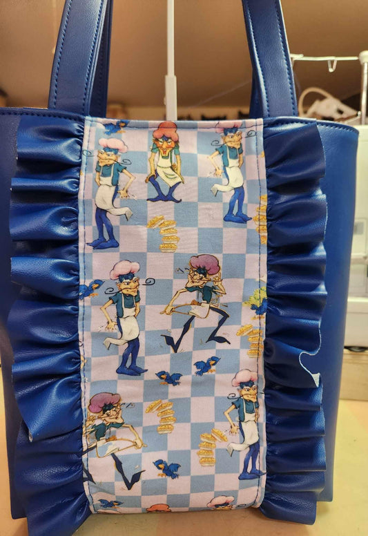 80's Pie Man Ruffled Tote Bag